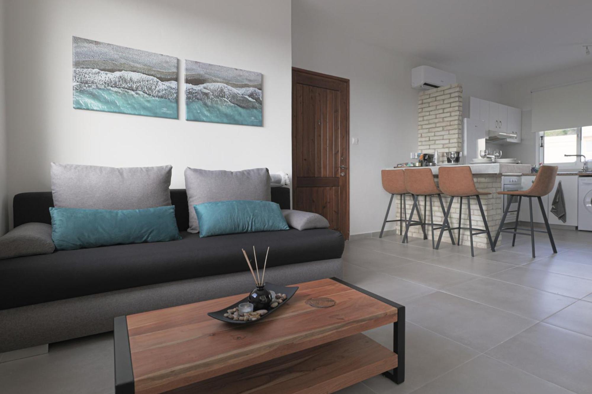 Eden Blue-Horizon 1B, Paphos, Sea View, Pool Apartman Konia Kültér fotó