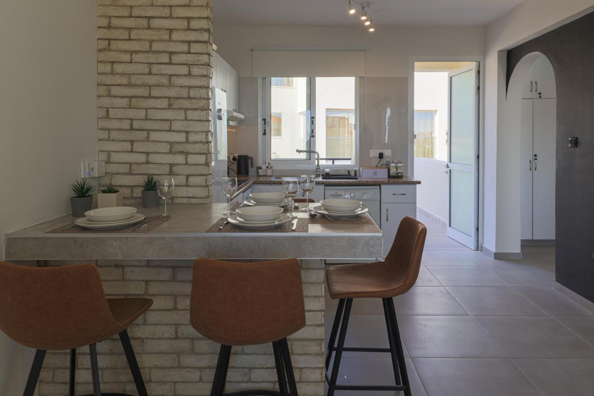 Eden Blue-Horizon 1B, Paphos, Sea View, Pool Apartman Konia Kültér fotó