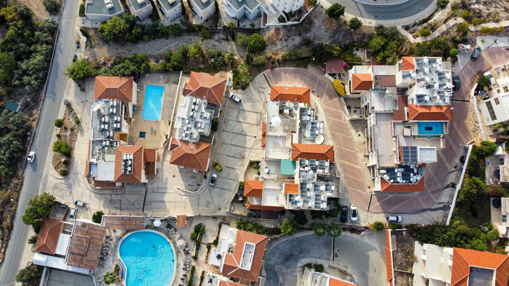 Eden Blue-Horizon 1B, Paphos, Sea View, Pool Apartman Konia Kültér fotó